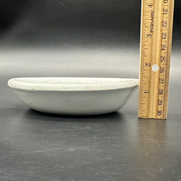 Vintage Soap Dish Royal Ironstone China Oval Wilkinson England White Retro As Is - Picture 14 of 14